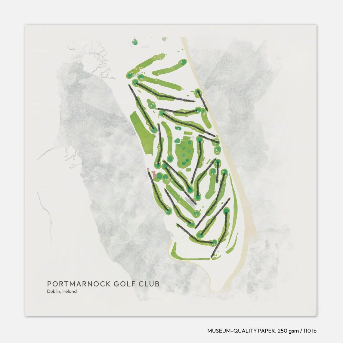 ポートマーノック ゴルフクラブ、ダブリン、アイルランド - 高級紙に