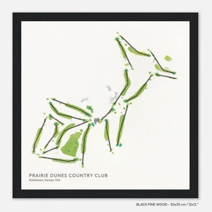Prairie Dunes Country Club, Hutchinson, Kansas, EE. UU. - Idea de regalo para golfistas, recuerdo de golf, impresión de arte mural en papel premium