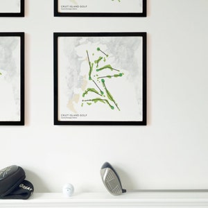 Cruit Island Golf, Contea di Donegal, Irlanda - Decorazione murale a tema golf, stampata su carta di alta qualità, idea regalo per il golf, souvenir da golf