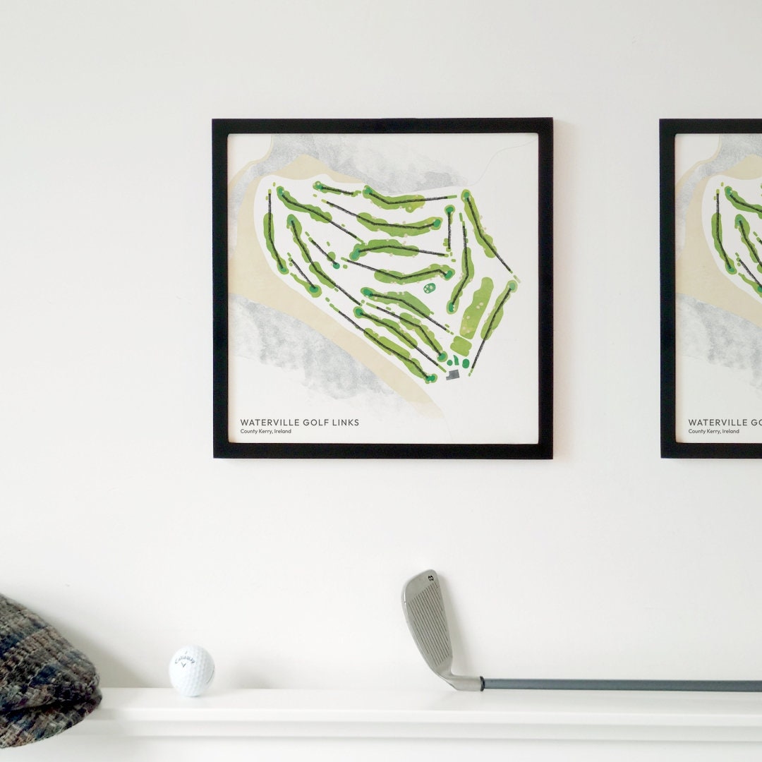 Waterville Golf Links, County Kerry, Ireland Golf Art Poster, Printed