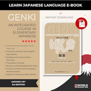 Genki Japanese Textbook II Answer Key (3rd Ed.) - PDF Ebook