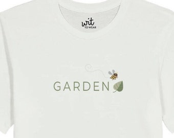 Garden Belief - Camiseta Rebus de abeja y hoja