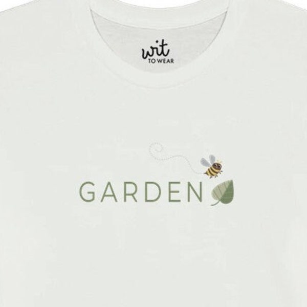 Garden Belief - Bee and Leaf Rebus T-Shirt