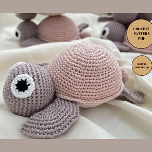 Turtle Amigurumi Crochet Toy Pattern Pdf, Stuffed Plush Easy Cute Turtle Amigurumi crochet pattern for nursery decor
