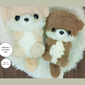 Sea Otter Plush Crochet Amigurumi Toy Pattern PDF | Tutorials in English