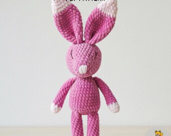 Rabbit Plush Crochet Amigurumi Toy Pattern PDF | Tutorials in English