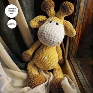 Plush Giraffe Amigurumi Crochet Pattern: Snuggle Buddy Toy (PDF)