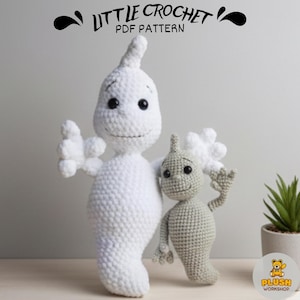 Wzór na szydełkowanie pluszowego ducha amigurumi: pluszowa zabawka (PDF)