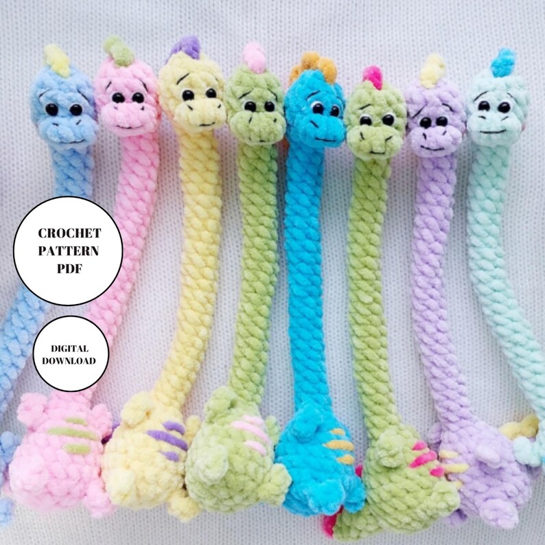 Stuffed Plush Amigurumi Brachiosaurus Dinosaur Crochet Animal Toy Pattern pdf