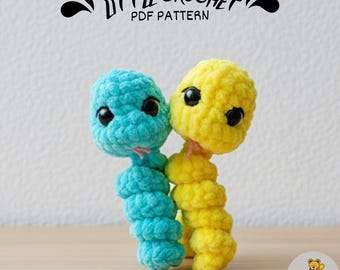Petit serpent au crochet Amigurumi : peluche (PDF)