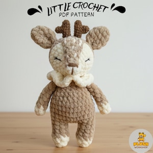 Crochet Deer Amigurumi Pattern: Plush Stuffed Animal Toy (PDF Pattern)