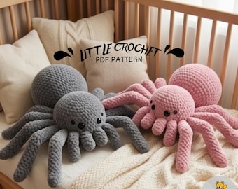 Amigurumi Tarantula Spider Crochet Pattern: Stuffed Plush Toy (PDF)