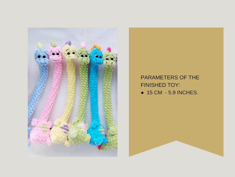 Plush Amigurumi Brachiosaurus Crochet Toy Pattern pdf