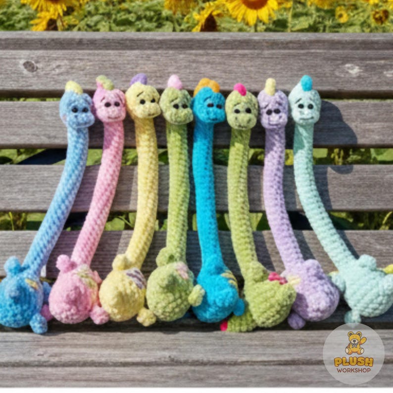 Easy beginner Brachiosaurus amigurumi crochet pattern, handmade snuggler buddy plush toy tutorial PDF, no sew cute Brachiosaurus design, stuffed animal ornament for nursery and home decor, kawaii crochet dinosaur plush, step by step beginner friendly instructions, digital download pattern for amigurumi lovers, soft cuddle toy project, unique handmade gift idea for crochet beginners