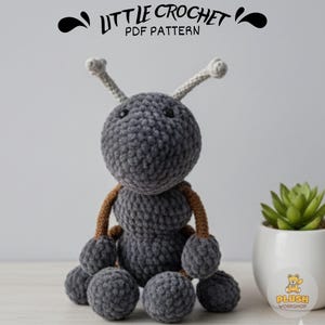 Amigurumi Ant Crochet Pattern: Stuffed Plush Toy (PDF)
