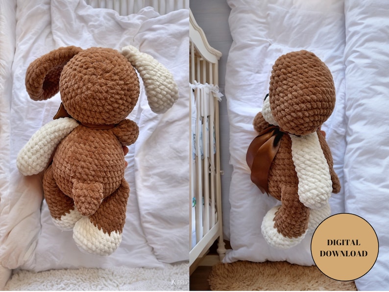Stuffed dog amigurumi crochet animal toy pattern pdf