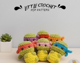 Ninja Turtles Crochet Pattern PDF: Easy Amigurumi Toy