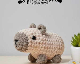 Capybara Häkelanleitung: Plüschtier Amigurumi Häkeltier (PDF)