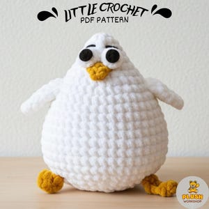Baby Bird Crochet Pattern: Easy Amigurumi Plush Toy (PDF)