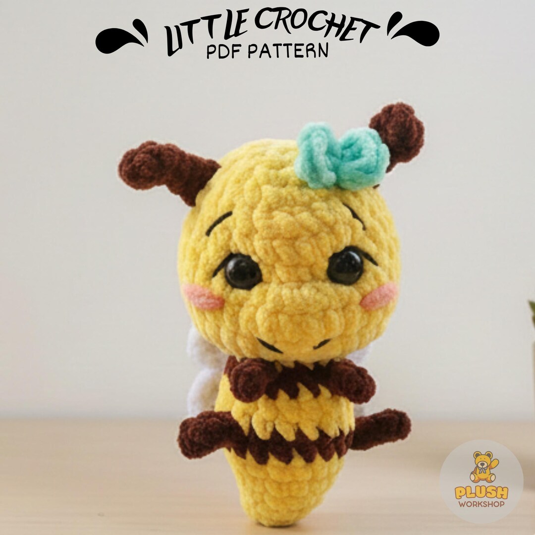 Bee Plush Crochet Pattern Amigurumi Animal Toy PDF - Etsy