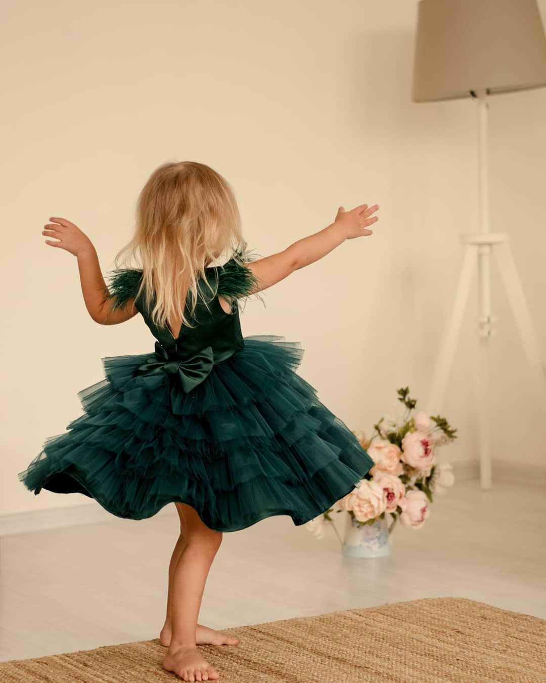 Baby Girls Mint Green Unicorn Dress – “One” Birthday Cute Peplum Top
