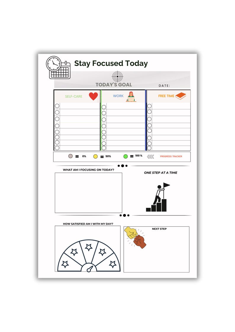 A4 Daily Checklist | Printable Weekly To-do List | Daily Checklist ...