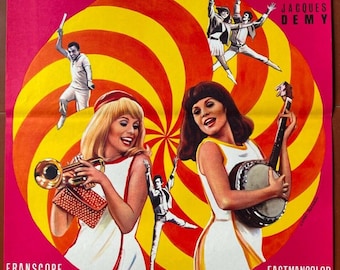 Original cinema poster THE YOUNG GIRLS OF ROCHEFORT Jacques Demy Catherine Deneuve 36x54cm