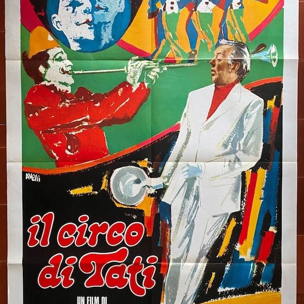 Original cinema poster PARADE Jacques Tati Circus Circus Clown 100x140cm 1974