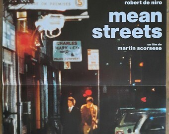 MEAN STREETS Martin Scorsese Harvey Keitel Robert De Niro 40x60cm 80&#39;s movie poster