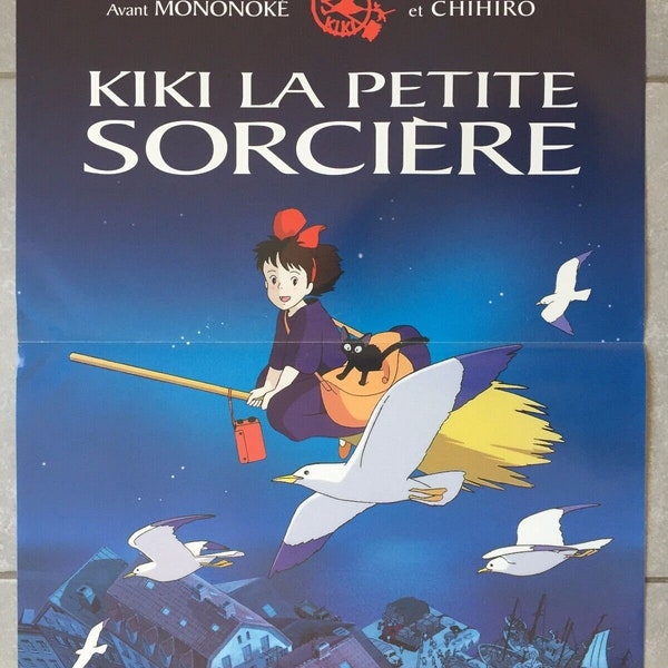 Affiche originale cinéma KIKI La PETITE SORCIERE Hayao Miyazaki Manga 40x60cm 1989