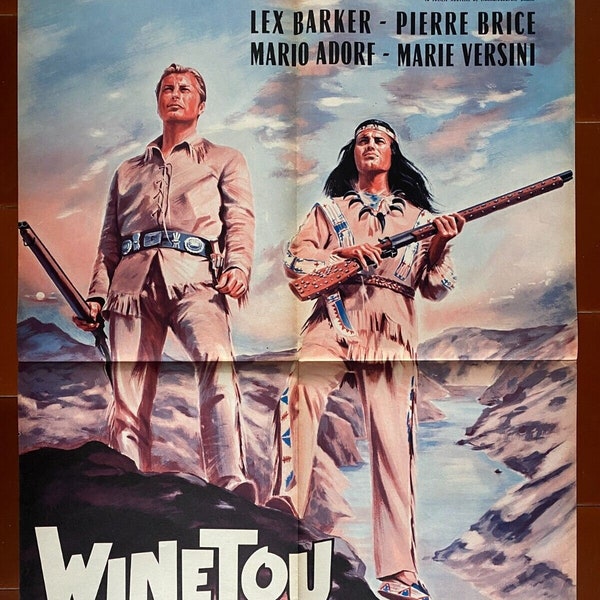 WINETOU Poster Der Aufstand der Apache-Indianer Winnetou Lex Barker 60x80cm 1963