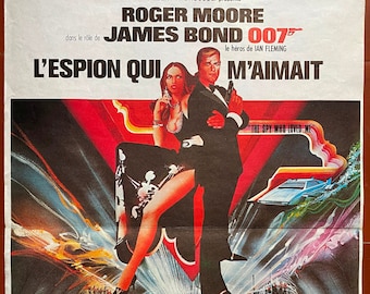 Original cinema poster THE SPY WHO LOVED ME James Bond 007 Roger Moore 40x60cm 1977