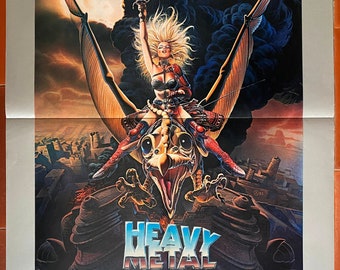 Original cinema poster HEAVY METAL Métal Hurlant Science Fiction BD 46x62cm 1981