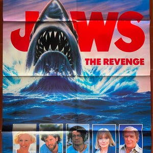 Locandina cinematografica originale Jaws 4 Jaws Karen Young Michael Caine 67x100cm 1987