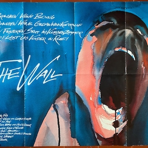 Póster de cine original PINK FLOYD The WALL Música Alan Parker Rock & Roll 84x119cm 1982