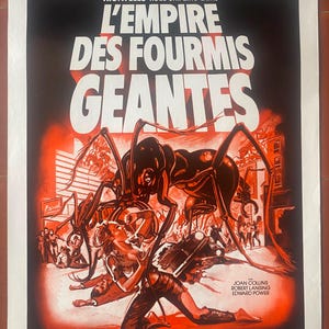 Original cinema poster THE EMPIRE OF THE GIANT ANTS Empire of the Ants Bert Gordon 37x55cm 1977