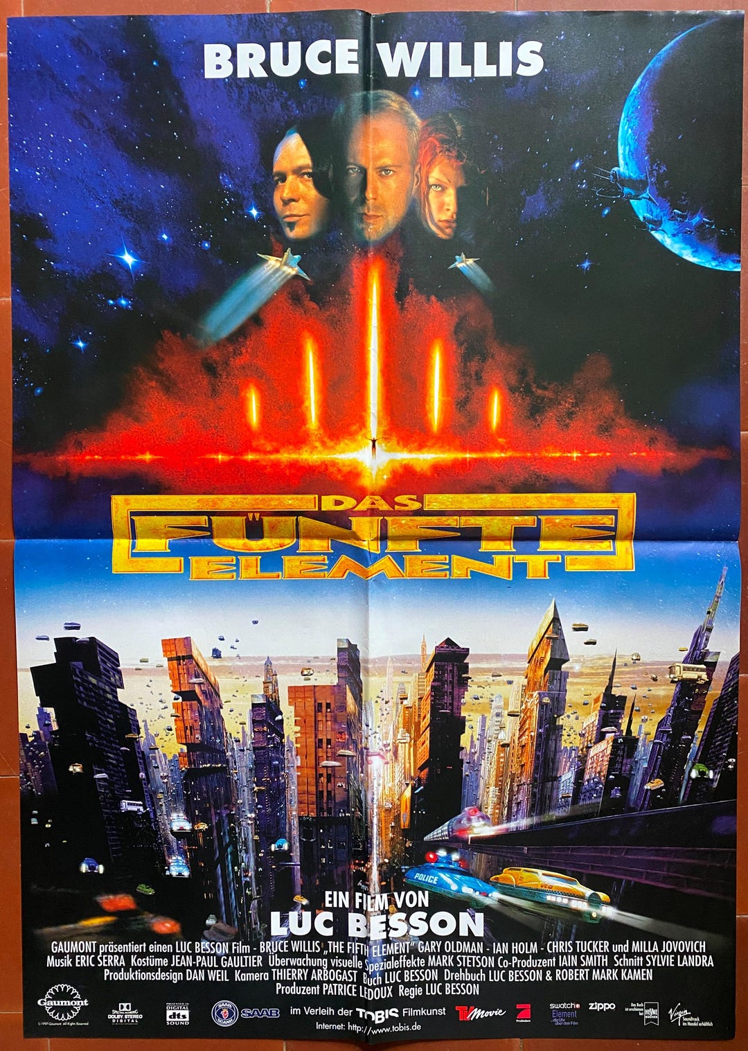 Original Cinema Poster THE FIFTH ELEMENT Fifth Element Luc Besson ...