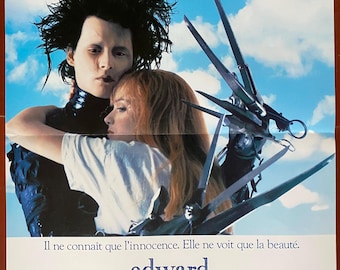 Original cinema poster EDWARD SCISSORHANDS Tim Burton Johnny Depp 40x60cm 1990