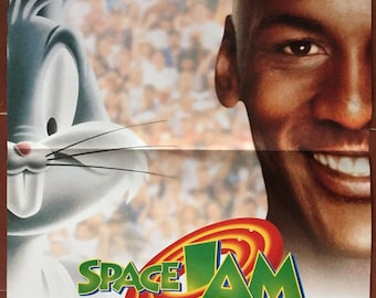Originele filmposter voor SPACE JAM met Joe Pytka en Michael Jordan (basketbal), 40x60cm, 1993