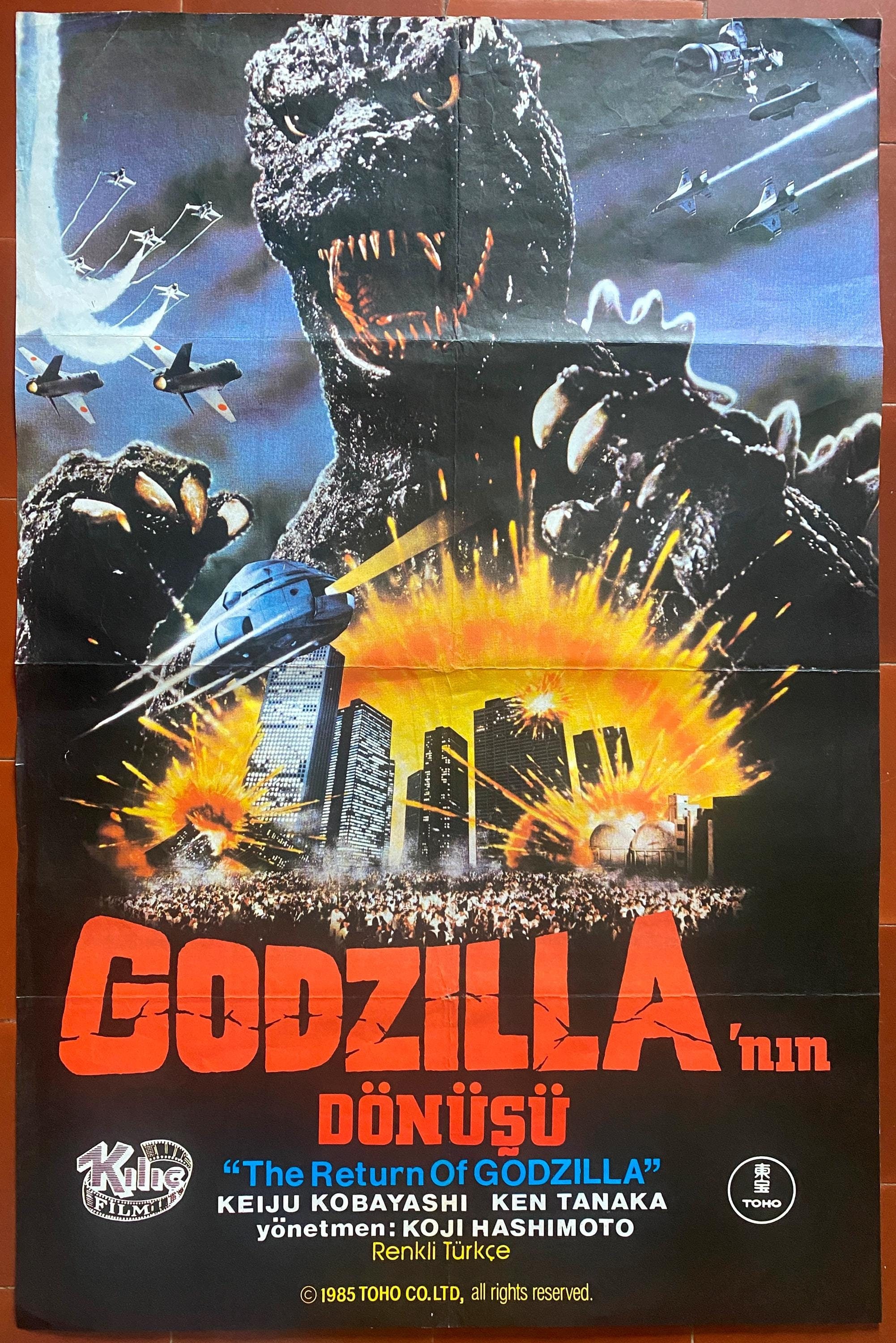 Original Cinema Poster THE RETURN OF GODZILLA Koji Hashimoto Keiju