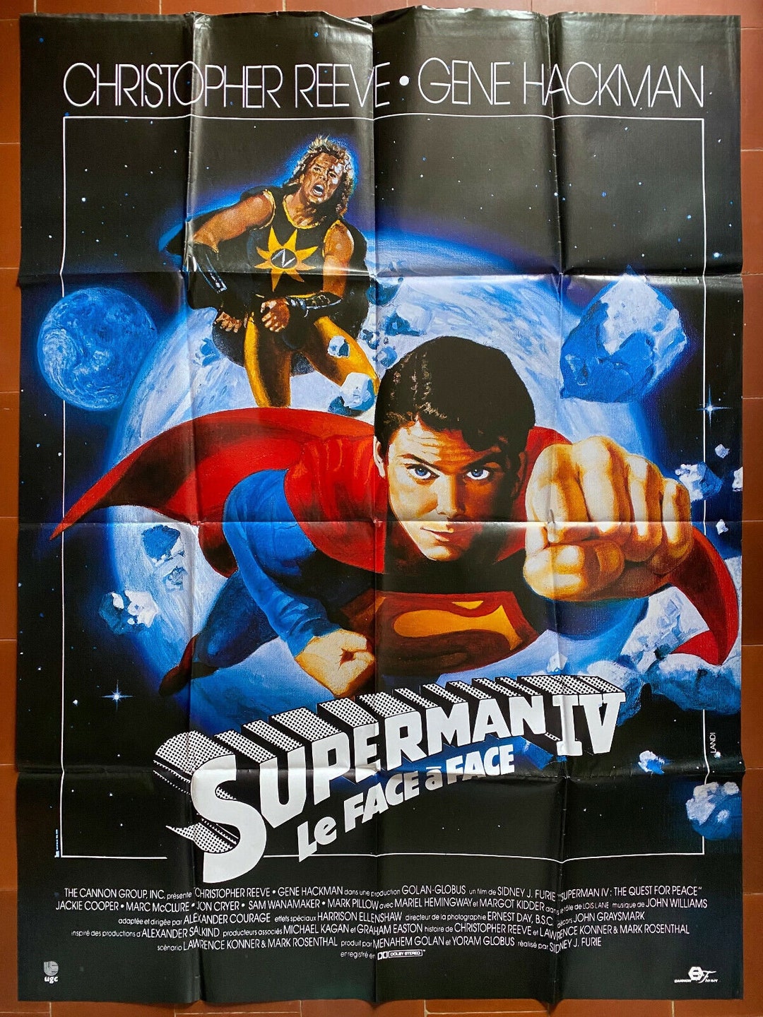 Original Cinema Poster SUPERMAN IV Christopher Reeve Gene Hackman ...