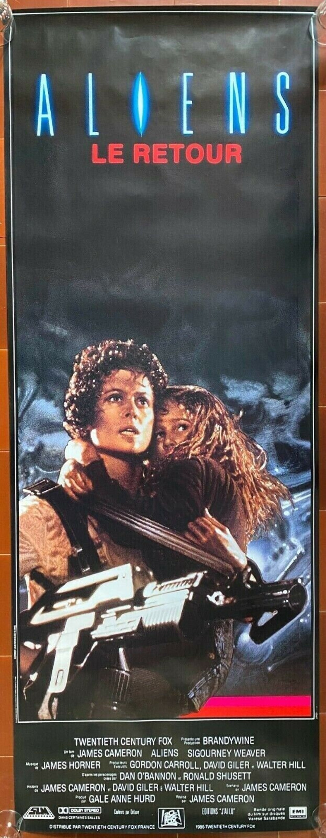 Original Cinema Poster ALIENS THE RETURN Sigourney Weaver James Cameron ...