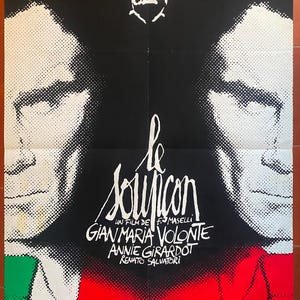Original cinema poster THE SUSPICION Renato Salvatori Gian Maria Volonte Ernest Pignon-Ernest 60x80cm 1975