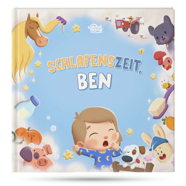 Personalisiertes Buch - Schlafenszeit, Benny - Hurra Helden -