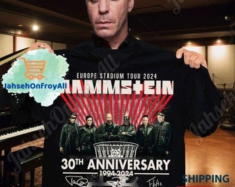 Rammstein T-Shirt, Rammstein Band T-Shirt, Rammstein 30th 1994 2024 Shirt, Rammstein Jubiläum Shirt, Rammstein Merch