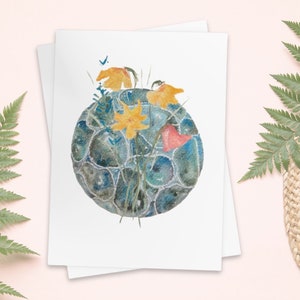 Notecard Set of 10, 30 - Original Abstract Watercolor Art Cards | Notecard Pack | Care Package | Greeting Card | Blank Card Stationary