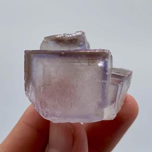 Natural Blue Line Fluorite Specimen 56g from Pakistan - Raw Crystal Healing Stone, Mineral Collector Gift