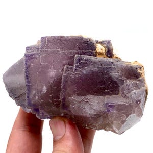 Natural Cubic Phantom Fluorite  522g, Beautiful Natural Healing Crystal From Pakistan Combined With Calcite For Decoration
