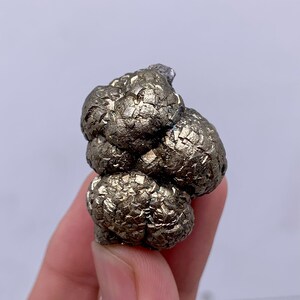 Pyrite Marcasite Specimen - 47g Natural Unique Shape, Healing Crystal, Raw Mineral Collectible, High Energy Decor