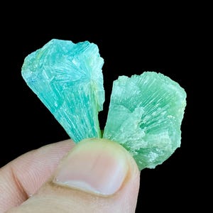 Green Tourmaline Cluster  47 Carat Natural Well Terminated Crystal From Afghanistan, Rare Gemstone Specimen